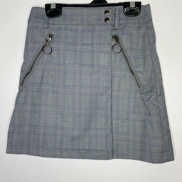 Mags & Pye plaid zipper mini skirt - Picture 1 of 7